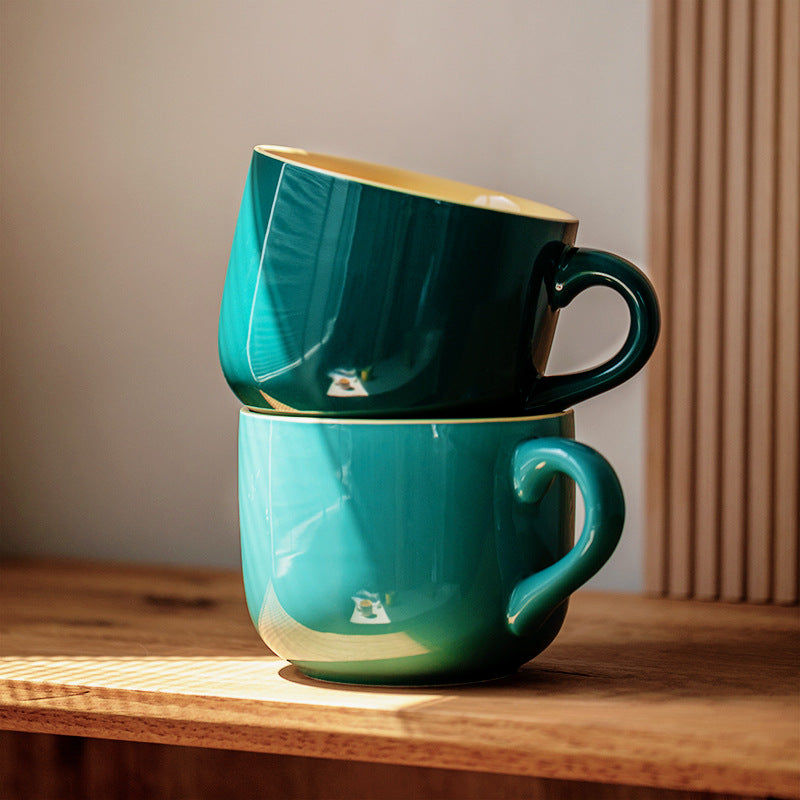 Taza de Avena Cerámica de Gran Capacidad Apta para Microondas