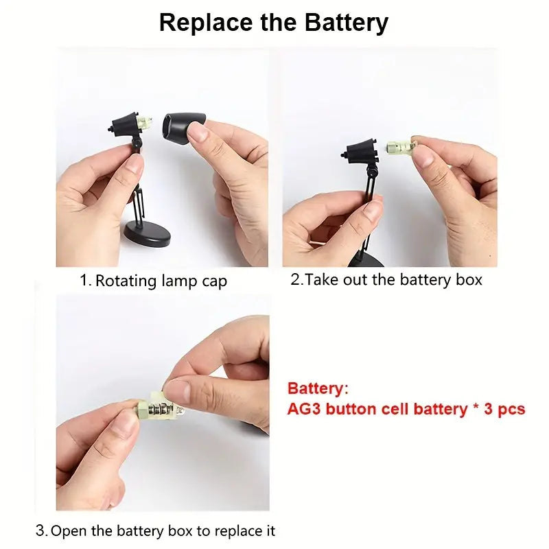 Lámpara de Escritorio LED Mini Portátil con Protección para los Ojos