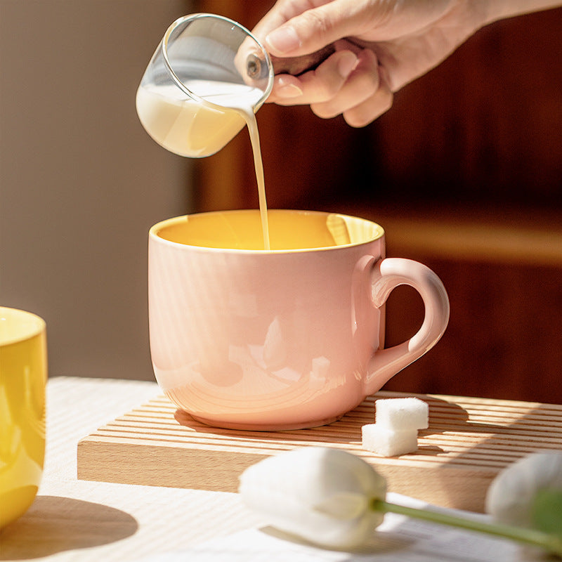 Taza de Avena Cerámica de Gran Capacidad Apta para Microondas